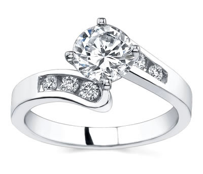 Diamond Bypass Ring