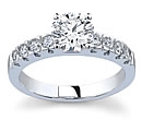 gold diamond engagement ring side diamonds