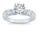 gold diamond engagement ring side diamonds