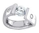 gold diamond tension rings