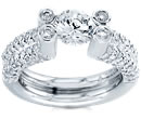 gold diamond tension rings